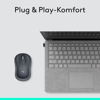 Logitech M185 vezeték nélküli egér, 1000 DPI, 12 hónapos akkumulátor - szürke 8