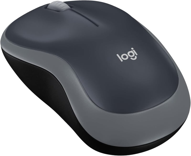 Logitech M185 vezeték nélküli egér, 1000 DPI, 12 hónapos akkumulátor - szürke