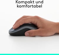 Logitech M185 vezeték nélküli egér, 1000 DPI, ambidextrális - piros 5