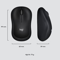 Logitech M220 SILENT Wireless egér 2.4GHz USB vevővel, szürke 3