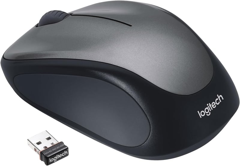 Logitech M235 Vezeték Nélküli Egér 2.4GHz USB Vevővel, 1000 DPI, 12 Hónapos Akkumulátor - gray