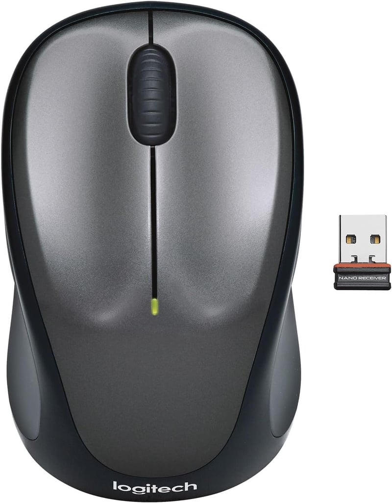 Logitech M235 Vezeték Nélküli Egér 2.4GHz USB Vevővel, 1000 DPI, 12 Hónapos Akkumulátor - gray