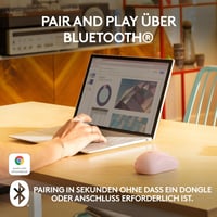Logitech M240 Bluetooth Egér Vezeték Nélküli Kompakt Rózsaszín - pink 2