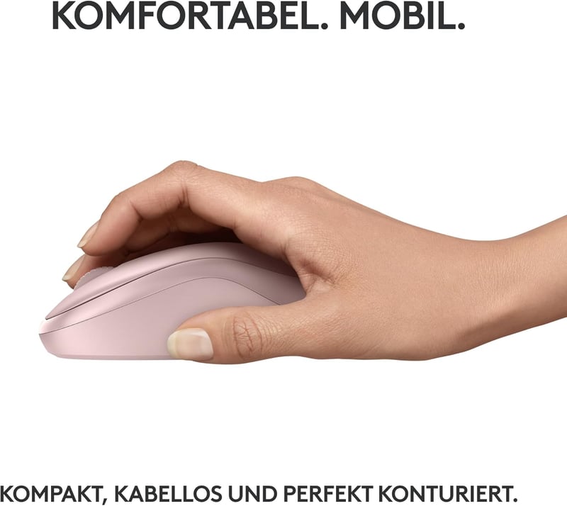 Logitech M240 Bluetooth Egér Vezeték Nélküli Kompakt Rózsaszín - pink