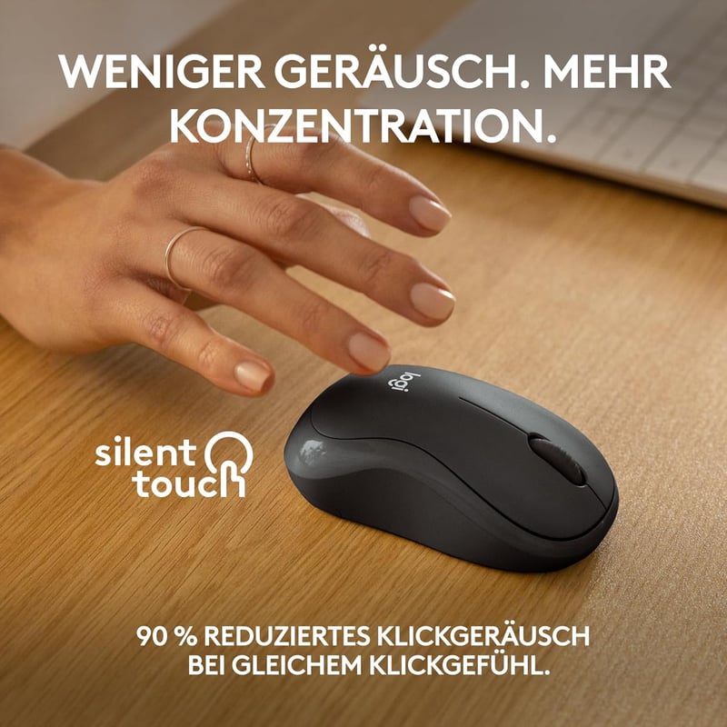 Logitech M240 Bluetooth Egér Wireless Kompakt Csendes Szürke - gray