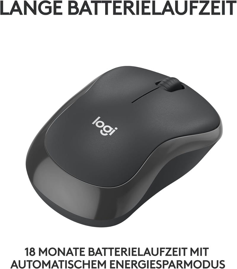 Logitech M240 Bluetooth Egér Wireless Kompakt Csendes Szürke - gray