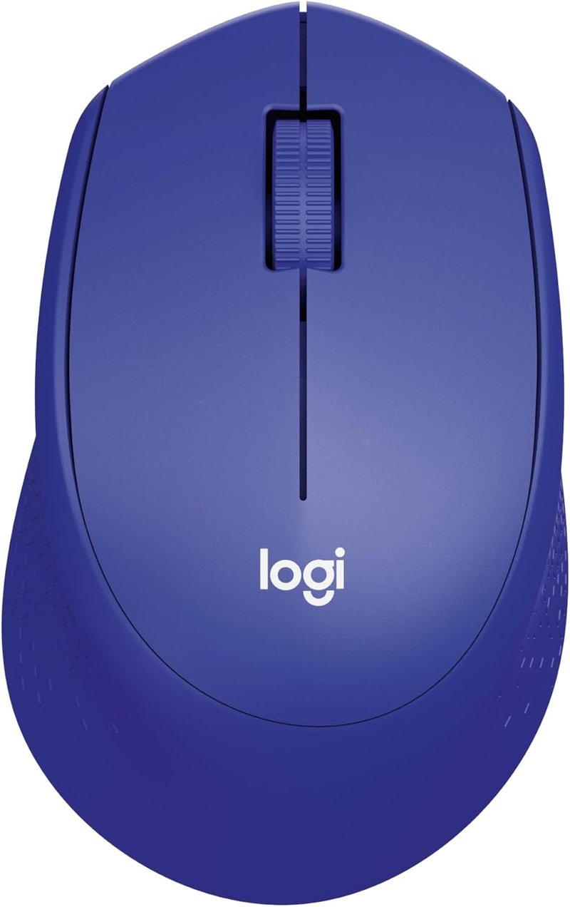 Logitech M330 Plus Wireless Egér Csendes 2.4GHz Nano USB Vevővel Kék - Single, blue, Silent Mouse Wireless M330
