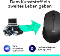Logitech M330 Silent Plus vezeték nélküli egér - fekete 5