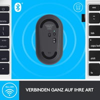 Mouse wireless Logitech M350 Pebble, click silențios - grafit/negru 6