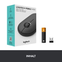 Mouse wireless Logitech M350 Pebble, click silențios - grafit/negru 9