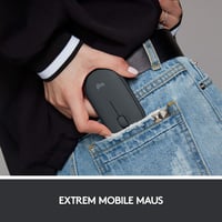 Mouse wireless Logitech M350 Pebble, click silențios - grafit/negru 4