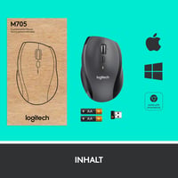 Logitech M705 Marathon vezeték nélküli egér, 3 év akkumulátor, 7 gomb, PC/Mac - Retail Packaging 9
