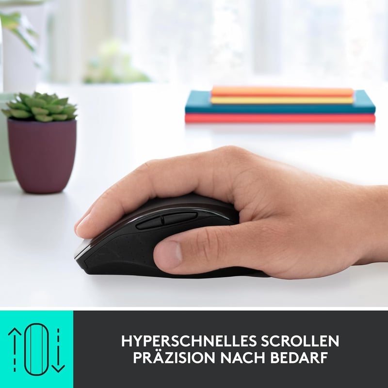 Logitech M705 Marathon vezeték nélküli egér, 3 év üzemidő, 7 gomb, PC/Mac - Business packaging