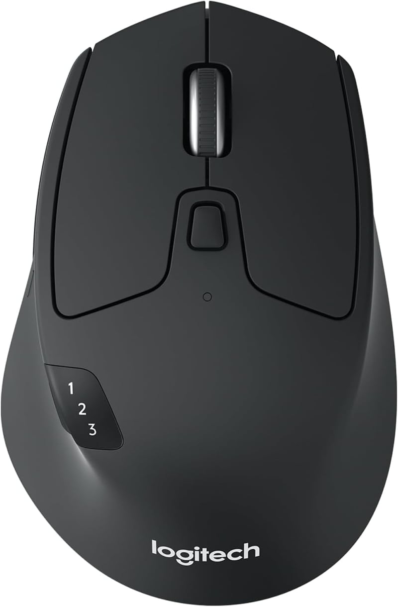 Mouse wireless Logitech M720 Triathlon, Bluetooth, 2.4GHz, suport pentru mai multe dispozitive