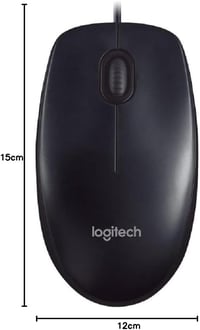 Logitech M90 Vezetékes Egér USB 1000 DPI Fekete - taille unique 8
