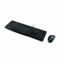 Káblová súprava klávesnice a myši Logitech MK120, USB, pre PC a notebooky s Windows, optická myš, čierna 3