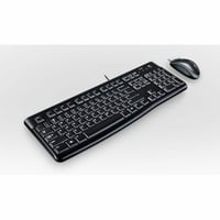 Káblová súprava klávesnice a myši Logitech MK120, USB, pre PC a notebooky s Windows, optická myš, čierna 5
