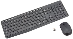 Logitech MK235 bežični set tipkovnice i miša s 2,4 GHz Unifying Nano USB prijamnikom, domet 10 m, francuski AZERTY raspored, 15 FN tipki, 3 godine trajanja baterije