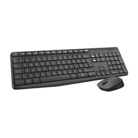 Logitech MK235 Vezeték nélküli Billentyűzet és Egér Szett, 2,4 GHz, Unifying Nano USB, 15 FN gomb, QWERTZ kiosztás, PC/Laptop, Szürke 1