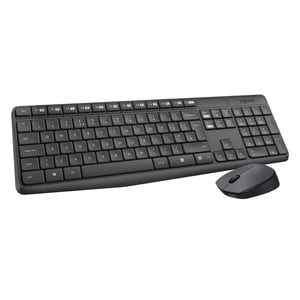 Logitech MK235 bežični set tipkovnice i miša za Windows računala, 2,4 GHz, Unifying Nano USB prijemnik, domet 10 m, trajanje baterije 3 godine