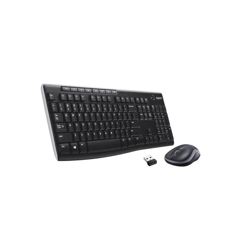 Bezdrôtová súprava klávesnice a myši Logitech MK270, 2,4 GHz USB nano prijímač, francúzske rozloženie AZERTY, 2-ročná výdrž batérie, Windows, čierna