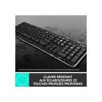Bezdrôtová súprava klávesnice a myši Logitech MK270, 2,4 GHz USB nano prijímač, francúzske rozloženie AZERTY, 2-ročná výdrž batérie, Windows, čierna 4