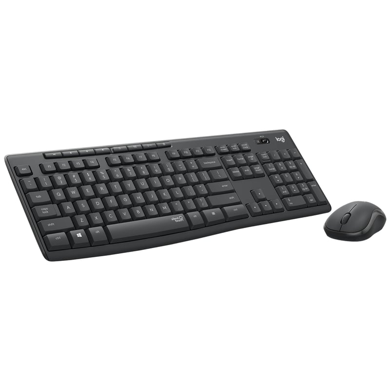 Logitech MK295 Silent Touch bežični komplet tipkovnice i miša, AZERTY - sivi