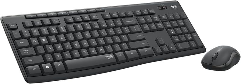Logitech MK295 Silent Touch vezeték nélküli billentyűzet és egér szett, AZERTY - szürke