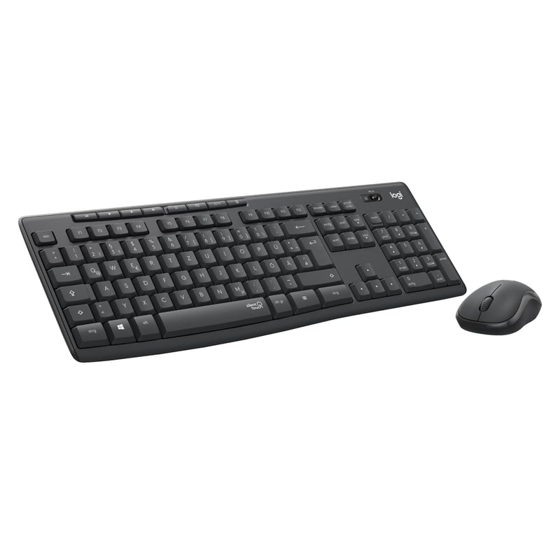 Logitech MK295 bezdrôtová súprava klávesnice a myši, technológia SilentTouch, nano USB prijímač, rozloženie QWERTZ, čierna