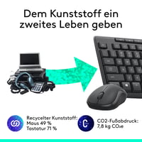 Logitech MK295 bezdrôtová súprava klávesnice a myši, technológia SilentTouch, nano USB prijímač, rozloženie QWERTZ, čierna 6