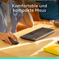 Logitech MK295 bezdrôtová súprava klávesnice a myši, technológia SilentTouch, nano USB prijímač, rozloženie QWERTZ, čierna 5