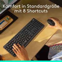 Logitech MK295 bezdrôtová súprava klávesnice a myši, technológia SilentTouch, nano USB prijímač, rozloženie QWERTZ, čierna 4