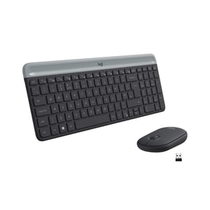 Bezdrôtová súprava klávesnice a myši Logitech MK470 Slim Combo, 2,4 GHz, dosah 10 m, USB nano prijímač, PC/notebook, čierna/grafitová