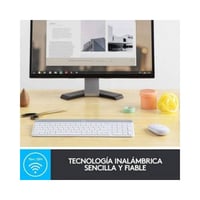 Bezdrôtový set klávesnice a myši Logitech MK470 Slim Combo, 2,4 GHz, nano USB prijímač, dosah 10 m, kompatibilné s PC a notebookom, biela 5