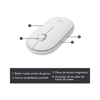 Bezdrôtový set klávesnice a myši Logitech MK470 Slim Combo, 2,4 GHz, nano USB prijímač, dosah 10 m, kompatibilné s PC a notebookom, biela 4