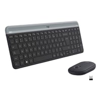 Bezdrôtová súprava klávesnice a myši Logitech MK470 Slim, 2,4 GHz, nano USB prijímač, dosah 10 m, Windows, rozloženie AZERTY, čierna/grafitová 1