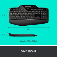 Logitech MK710 Vezeték nélküli billentyűzet és egér szett, USB vevővel, 3 év akkumulátor 2