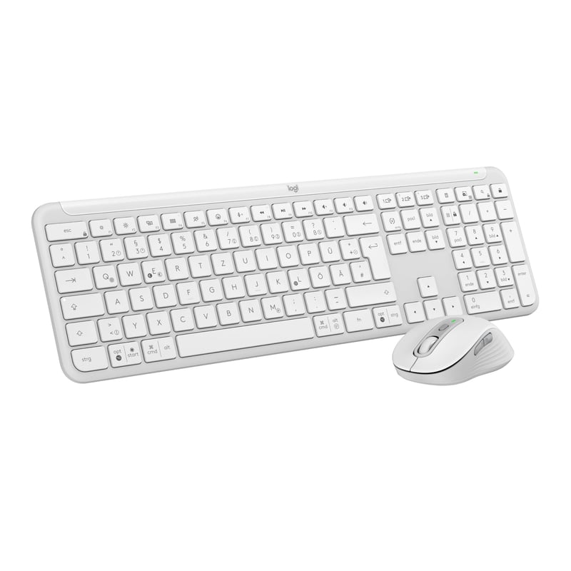 Bezdrôtová súprava klávesnice a myši Logitech MK950 Signature Slim – biela