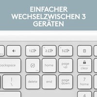 Bezdrôtová súprava klávesnice a myši Logitech MK950 Signature Slim – biela 8