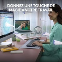 Bezdrôtová súprava klávesnice a myši Logitech MK950 Signature Slim – grafitová, francúzske rozloženie AZERTY 7