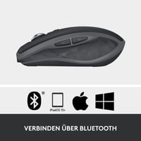 Mouse Wireless Bluetooth Logitech MX Anywhere 2S - Design ergonomic compact, conectivitate multi-device 8
