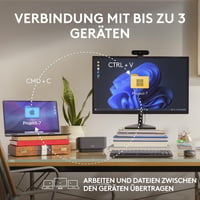 Logitech MX Anywhere 3S kompakt vezeték nélküli egér, 8K DPI, Bluetooth, USB-C - grafit 9