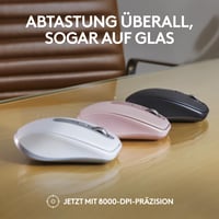 Logitech MX Anywhere 3S kompakt vezeték nélküli egér, 8K DPI, Bluetooth, USB-C - grafit 2