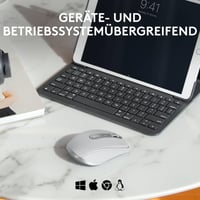 Kompaktná bezdrôtová myš Logitech MX Anywhere 3S, rýchle rolovanie, 8K DPI, Bluetooth, USB-C, Windows, Mac, Linux – svetlosivá 8