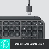 Bezdrôtová klávesnica Logitech MX Keys for Business s podsvietením, tichými klávesmi, Logi Bolt, Bluetooth, nabíjateľná, QWERTZ 9