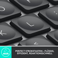 Bezdrôtová klávesnica Logitech MX Keys for Business s podsvietením, tichými klávesmi, Logi Bolt, Bluetooth, nabíjateľná, QWERTZ 4