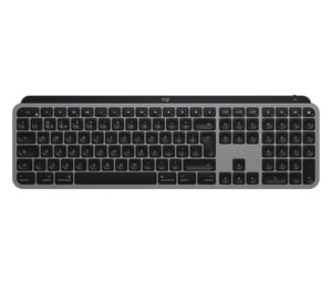 Logitech MX Keys for Mac bežična tipkovnica s pozadinskim osvjetljenjem, Bluetooth, USB-C, LED tipke, baterija do 10 dana, metalno kućište, Apple macOS, siva