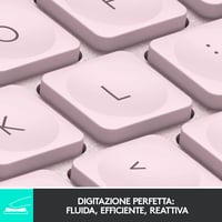 Logitech MX Keys Mini vezeték nélküli billentyűzet, ITA QWERTY - rózsaszín 2