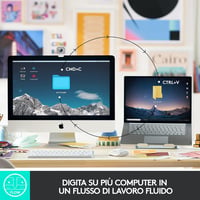Logitech MX Keys Mini vezeték nélküli billentyűzet, ITA QWERTY - rózsaszín 5