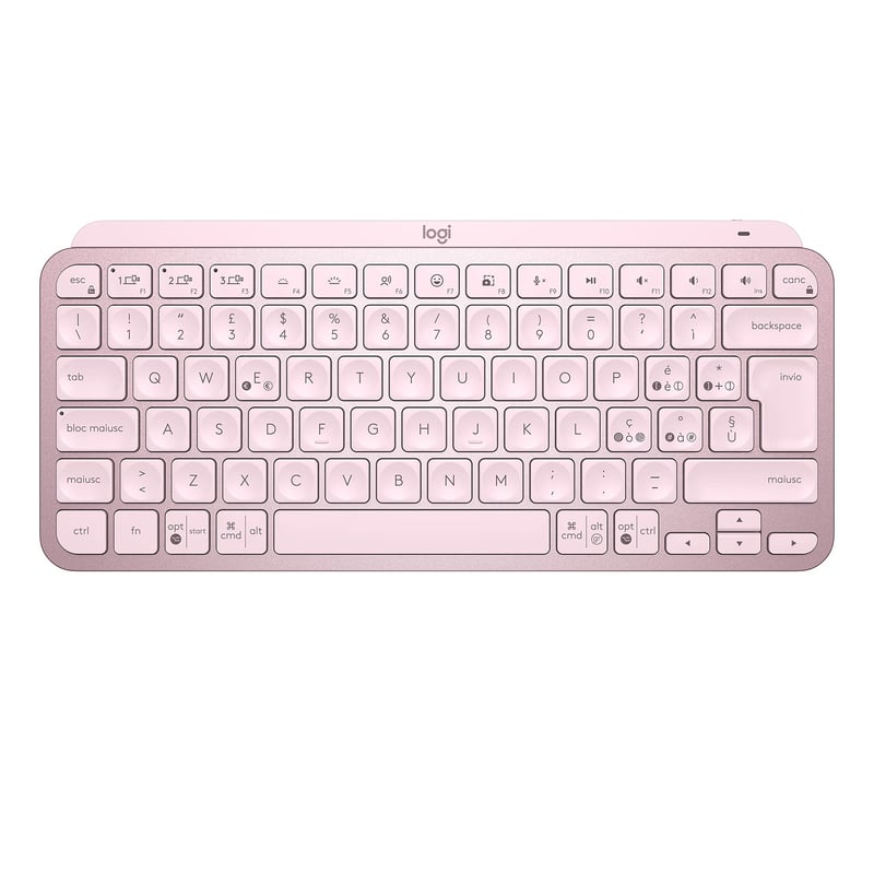 Bezdrôtová klávesnica Logitech MX Keys Mini, ITA QWERTY – ružová